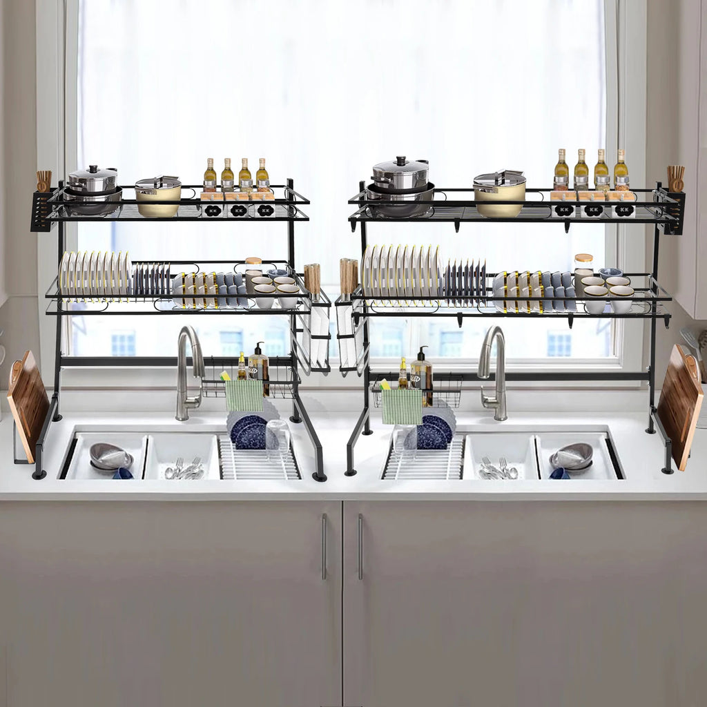 2 Tier Over Sink Dish Drying Rack